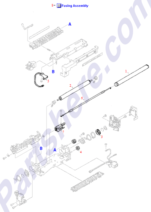 HP parts picture diagram for RG5-0881-000CN, 5182-2806-R, C2037-69001-R, C2037-69002-R, 5182-2806-C, C2037-69001, C2037-69002, RS5-0388-000CN, RB1-3516-020CN, RB1-3517-030CN, RS5-0231-000CN, RH7-4054-020CN, RH7-4055-020CN, RH7-7054-000CN, RH7-4054-020CN-R, RH7-4055-020CN-R, 5182-2805, 5182-2806